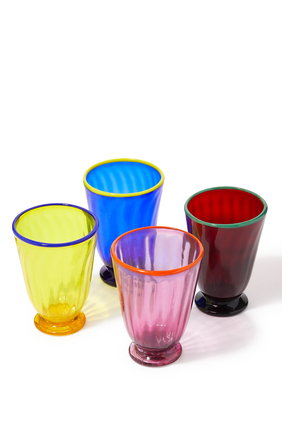 Rainbow Glass, Set of 4